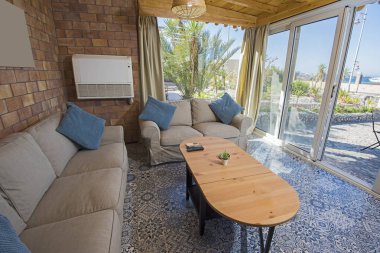 Lüks Tatil Villa oturma odası iç tasarım