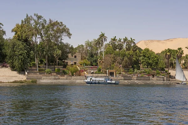 Tropical botanical gardens at Aswan in Egypt — Stock Photo, Image