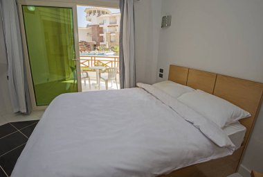 Tropikal tatil daire yatak odası Iç tasarımı