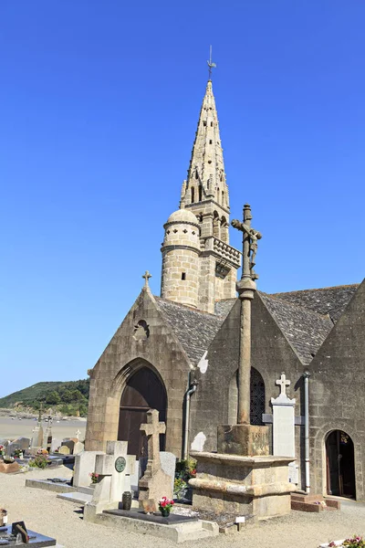 Bretagne Kirche Und Friedhof — Stockfoto