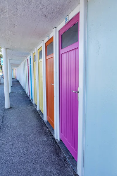 Row Colored Doors — Stock Photo, Image