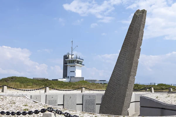 Memorial Lighthouse Brittany — Stock Photo, Image