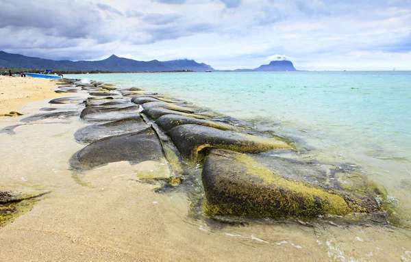 Hermosa Playa Isla Mauricio — Foto de Stock