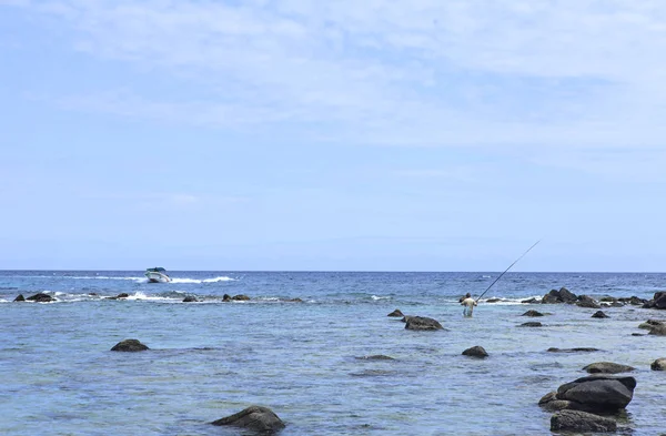 Pescador Ilha Mauritius — Fotografia de Stock