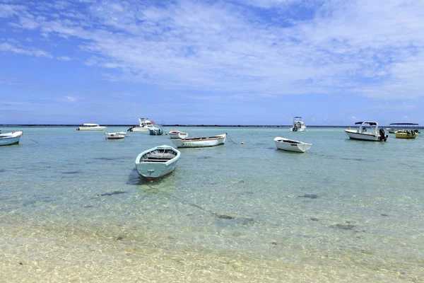 Rybacy Łodzie Wyspy Mauritius — Zdjęcie stockowe