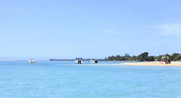 Barcos Una Playa Mauritius —  Fotos de Stock