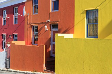Cape Town Güney Afica çok renkli cepheleri