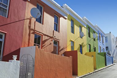 Cape Town Güney Afica çok renkli cepheleri