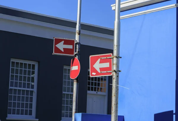 Flèches Dans District Bokaap Cape Town Afrique Sud — Photo