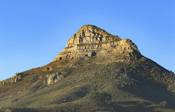 从上面看著名的桌山 — 图库照片