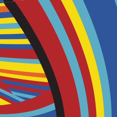 Zebra desenli soyut Pop