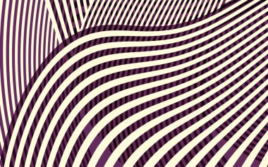 Soyut eğrisi desenli