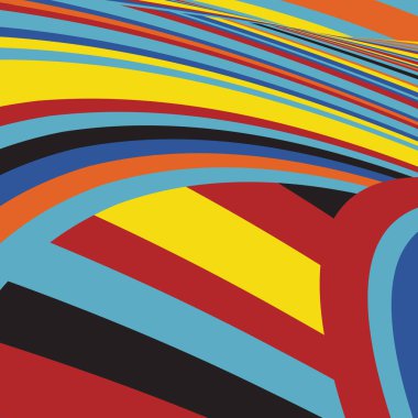 Zebra desenli soyut Pop