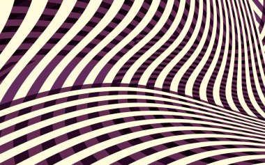 Soyut eğrisi desenli