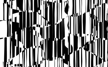 Rasgele kaotik satırları soyut geometrik desen