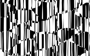 Rasgele kaotik satırları soyut geometrik desen