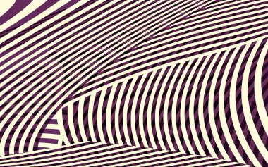 Soyut eğrisi desenli