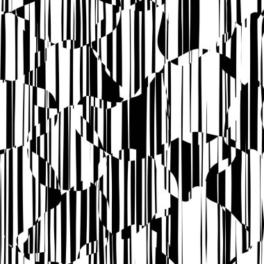 Rasgele kaotik satırları soyut geometrik desen