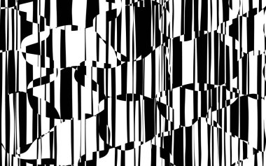 Rasgele kaotik satırları soyut geometrik desen