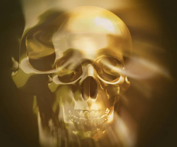 Human Skull Art Image — Stock Photo, Image