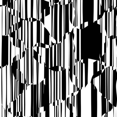 Rasgele kaotik satırları soyut geometrik desen