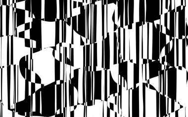 Rasgele kaotik satırları soyut geometrik desen