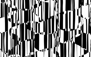 Rasgele kaotik satırları soyut geometrik desen