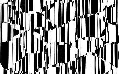 Rasgele kaotik satırları soyut geometrik desen