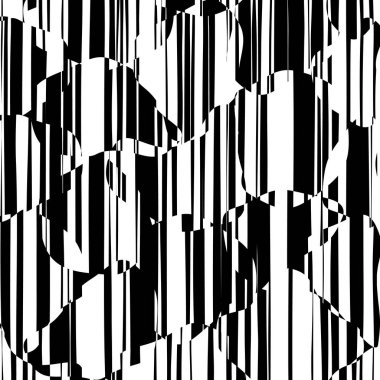 Rasgele kaotik satırları soyut geometrik desen