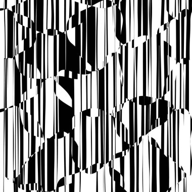 Rasgele kaotik satırları soyut geometrik desen