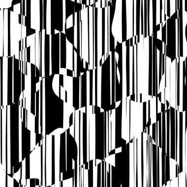 Rasgele kaotik satırları soyut geometrik desen