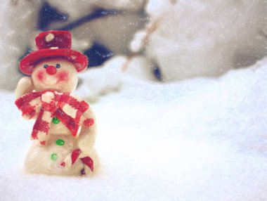 Mutlu Noeller ve mutlu yıllar tebrik kartı.