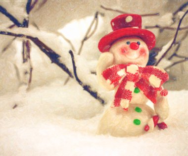 Mutlu Noeller ve mutlu yıllar tebrik kartı.