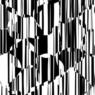 Rasgele kaotik satırları soyut geometrik desen