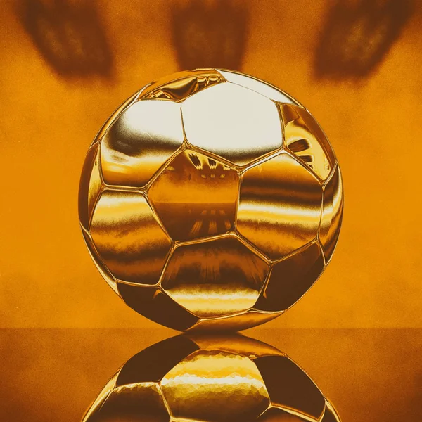 Guld Soccer Ball Illustration — Stockfoto