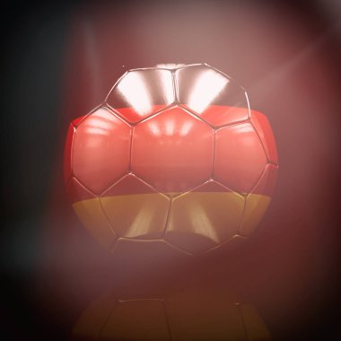 Almanya bayrağı çizim ile 3D futbol topu