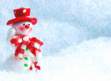 Mutlu Noeller ve mutlu yıllar tebrik kartı.