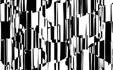 Rasgele kaotik satırları soyut geometrik desen