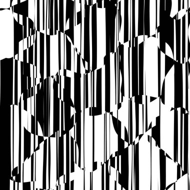 Rasgele kaotik satırları soyut geometrik desen