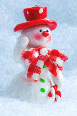 Mutlu Noeller ve mutlu yıllar tebrik kartı.