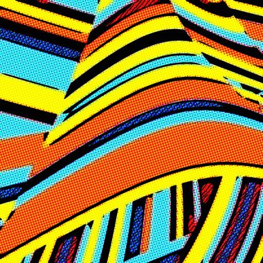 Pop Art geometrik desen