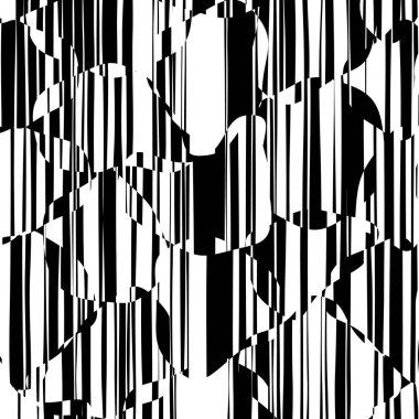 Rasgele kaotik satırları soyut geometrik desen