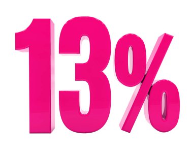 13 yüzde işareti