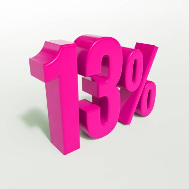 13 yüzde işareti