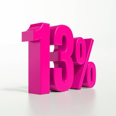 13 yüzde işareti