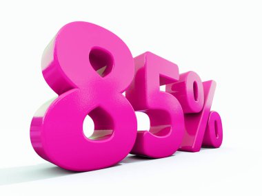 Yüzde 85'i pembe işareti