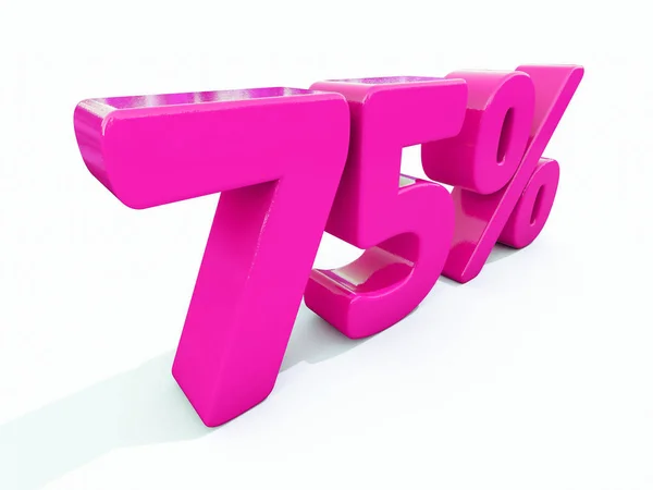 75% ピンクのサイン — ストック写真