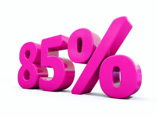 85 Percent Pink Sign — Stock Photo, Image