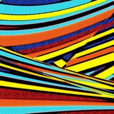 Pop Art geometrik desen