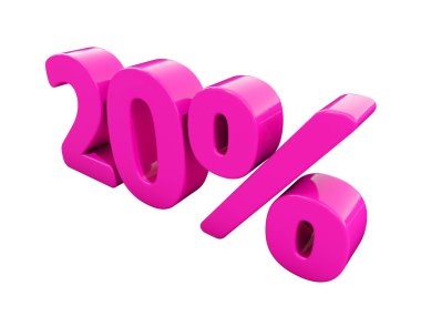 İzole kırmızı yüzde işareti